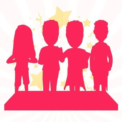 Fully Customizable Figure Bobblehead - 4 Person