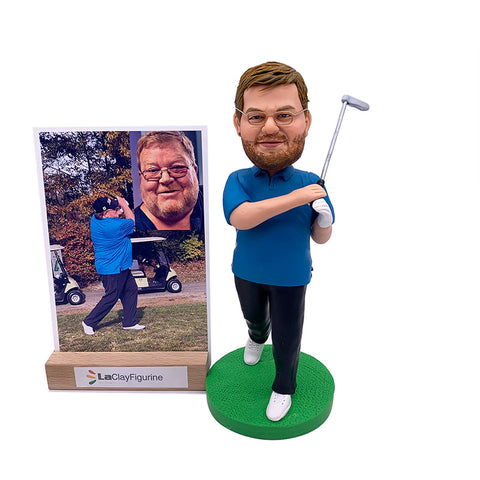 Personalized Figurine Custom Bobblehead Golf
