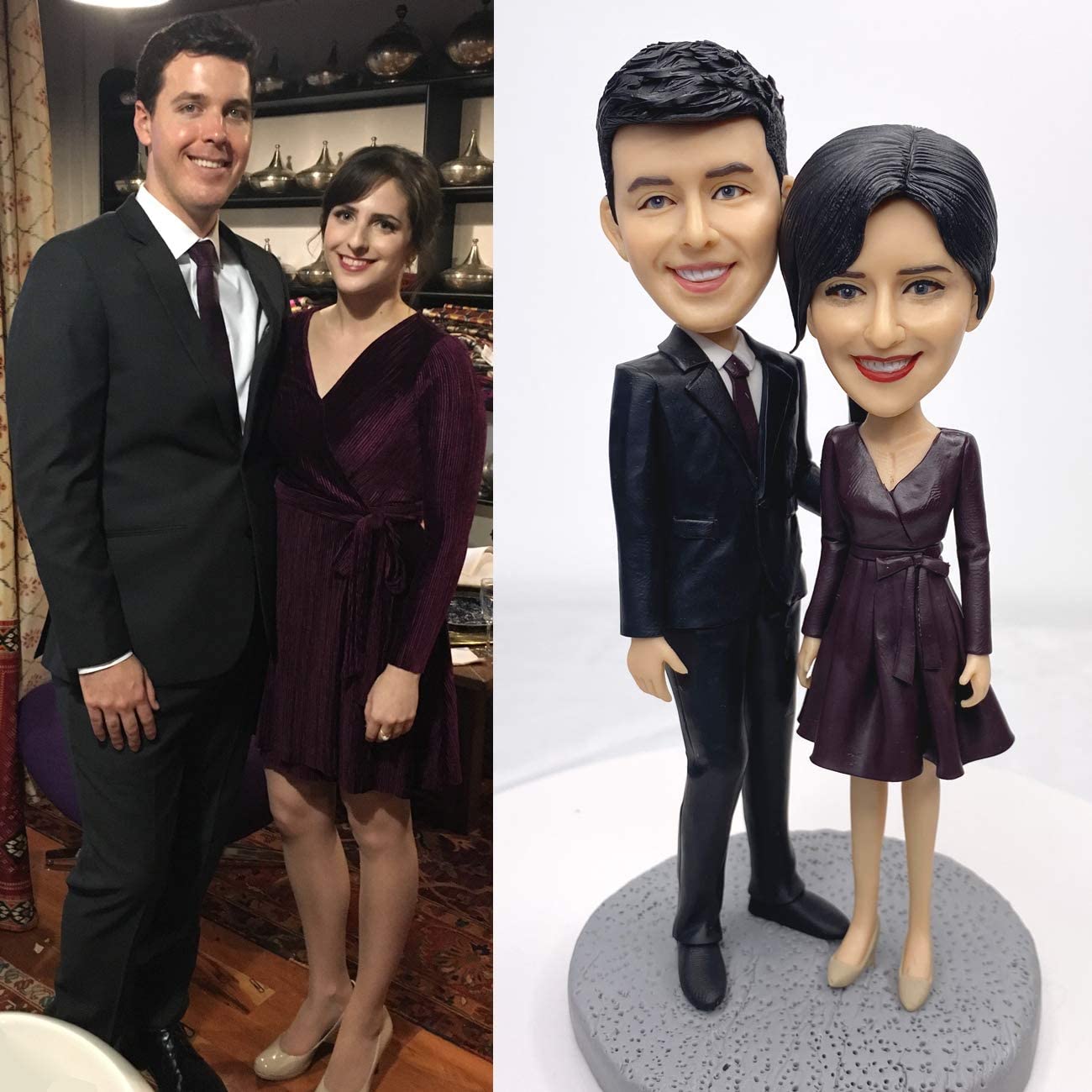 هدية مخصصة لذكرى الزواج للأزواج من Bobbleheads