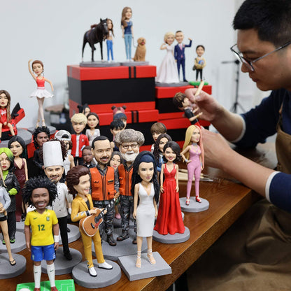 Custom Bobblehead Figurine Personalized Gift For Friends Colleague Or Partner