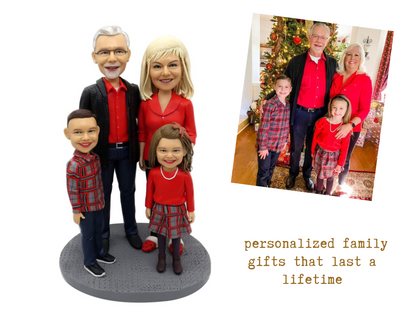 Fully Customizable Figure Bobblehead - 4 Person
