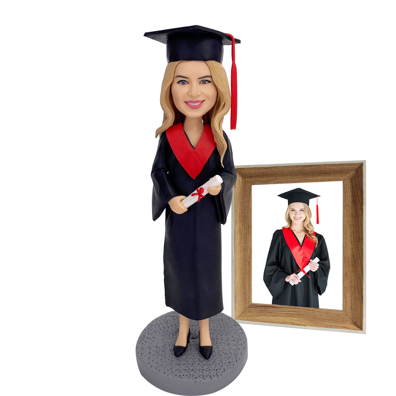 دمى Bobblehead مخصصة هدية تخرج لشخص واحد