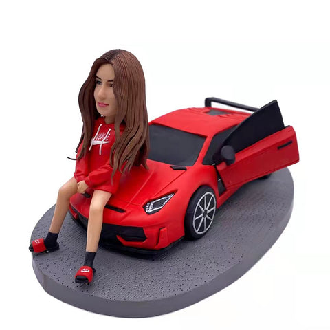 Custom Figurine Car & Person
