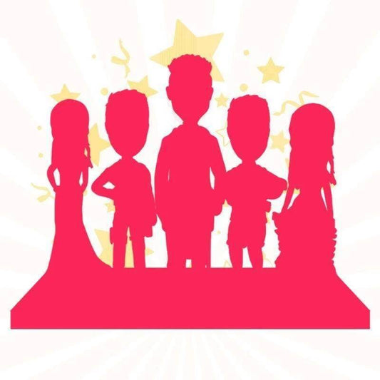 Fully Customizable Figure Bobblehead - 5 Person