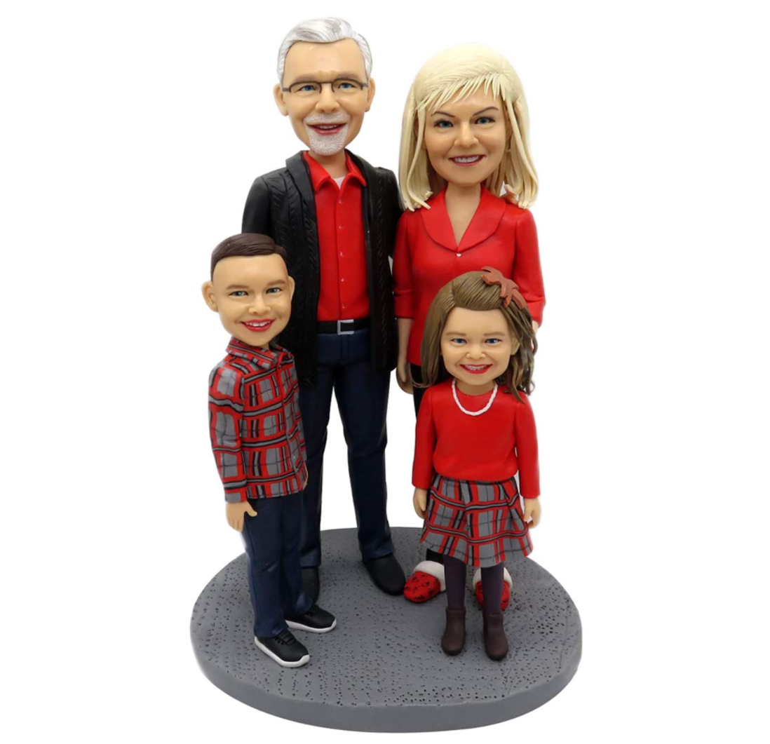 Fully Customizable Figure Bobblehead - 4 Person