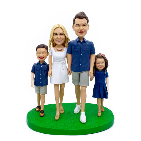 Personalized Bobblehead Figurine For Family Parents And Kids